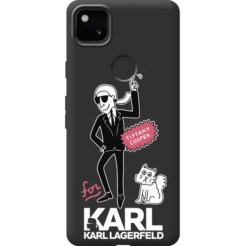 Черный чехол BoxFace Google Pixel 4a For Karl