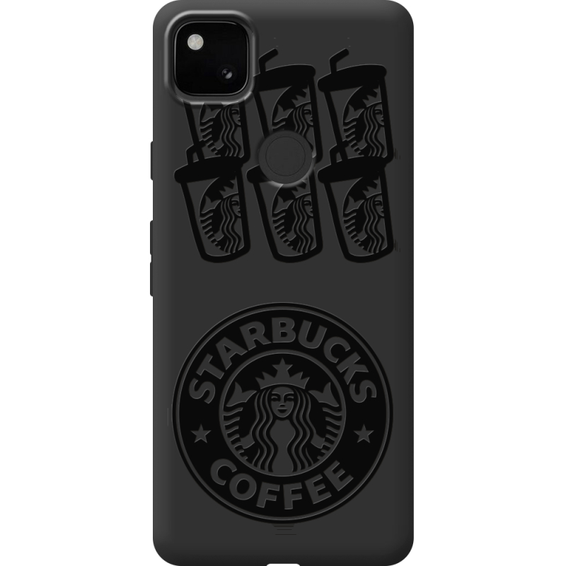 Черный чехол BoxFace Google Pixel 4a Black Coffee