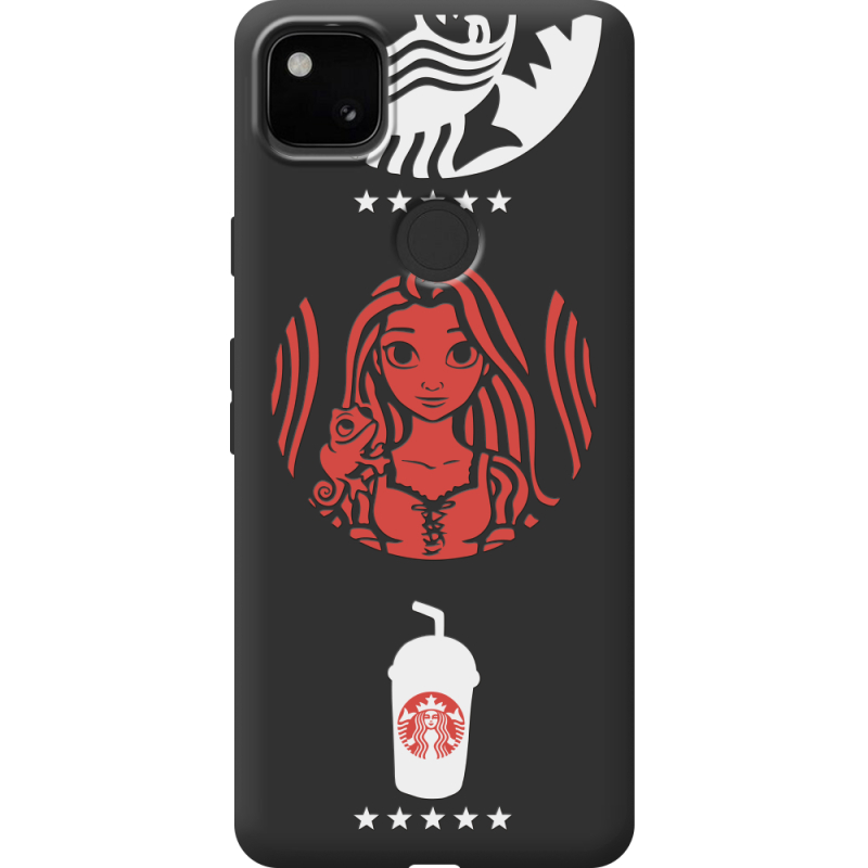 Черный чехол BoxFace Google Pixel 4a RedWhite Coffee