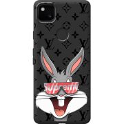 Черный чехол BoxFace Google Pixel 4a looney bunny