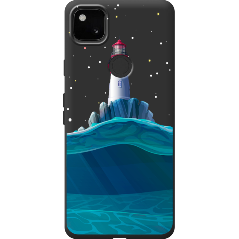 Черный чехол BoxFace Google Pixel 4a Lighthouse