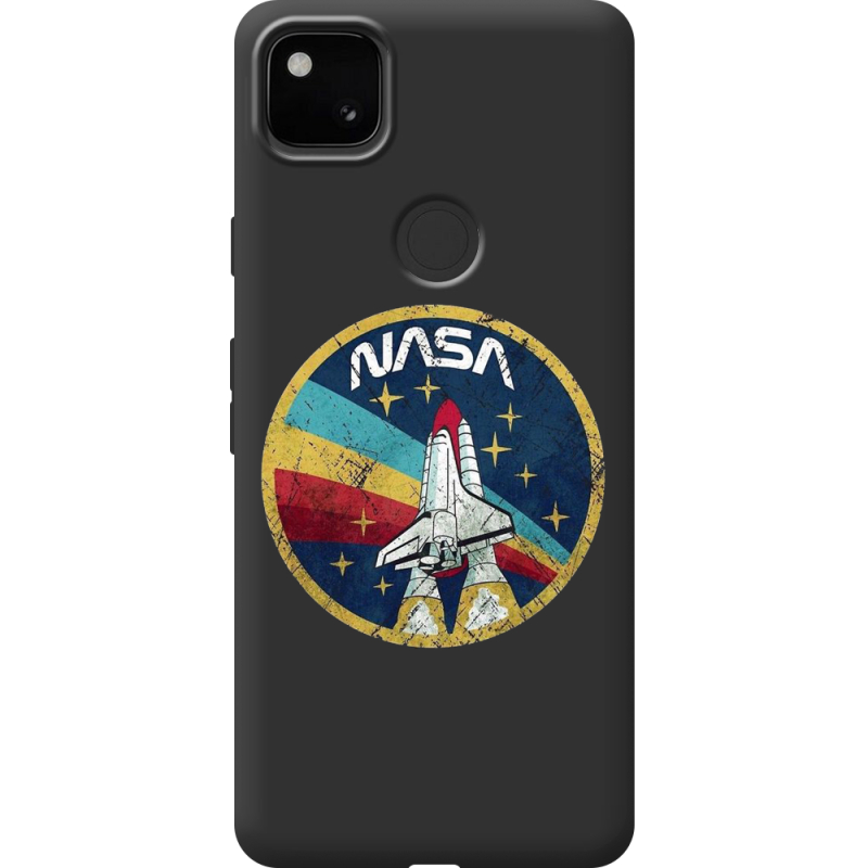 Черный чехол BoxFace Google Pixel 4a NASA