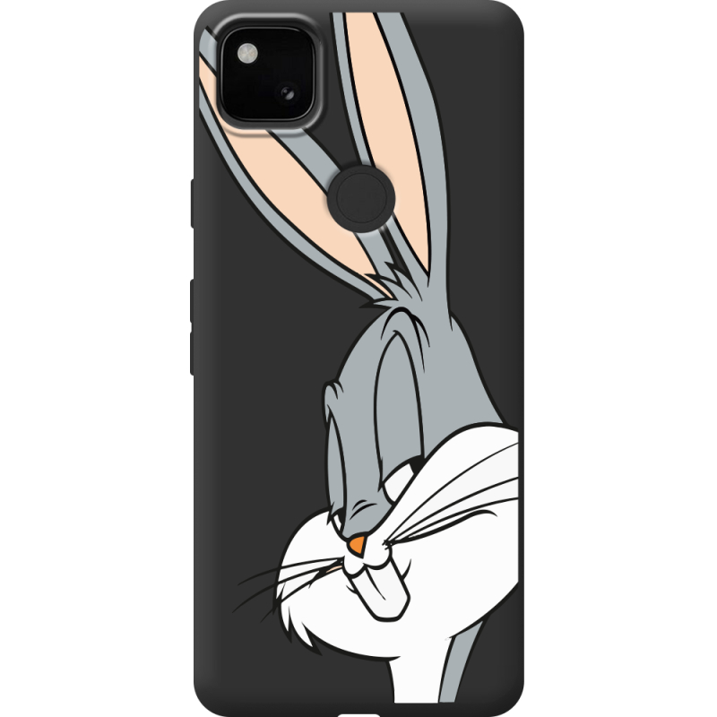 Черный чехол BoxFace Google Pixel 4a Lucky Rabbit