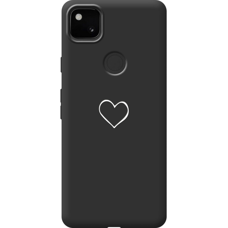 Черный чехол BoxFace Google Pixel 4a My Heart