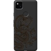 Черный чехол BoxFace Google Pixel 4a Chinese Dragon