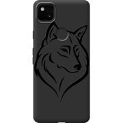 Черный чехол BoxFace Google Pixel 4a Wolf