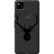 Черный чехол BoxFace Google Pixel 4a Deer