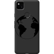 Черный чехол BoxFace Google Pixel 4a Earth