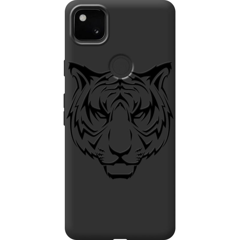 Черный чехол BoxFace Google Pixel 4a Tiger