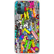 Чехол BoxFace Nokia G21 Multicolored Inscriptions