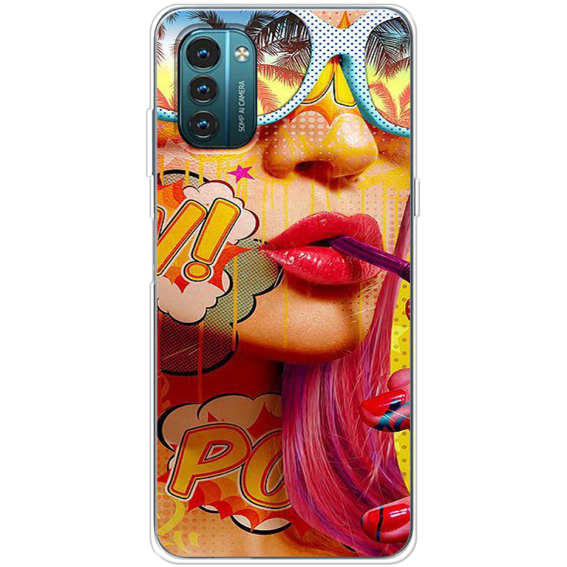 Чехол BoxFace Nokia G21 Yellow Girl Pop Art