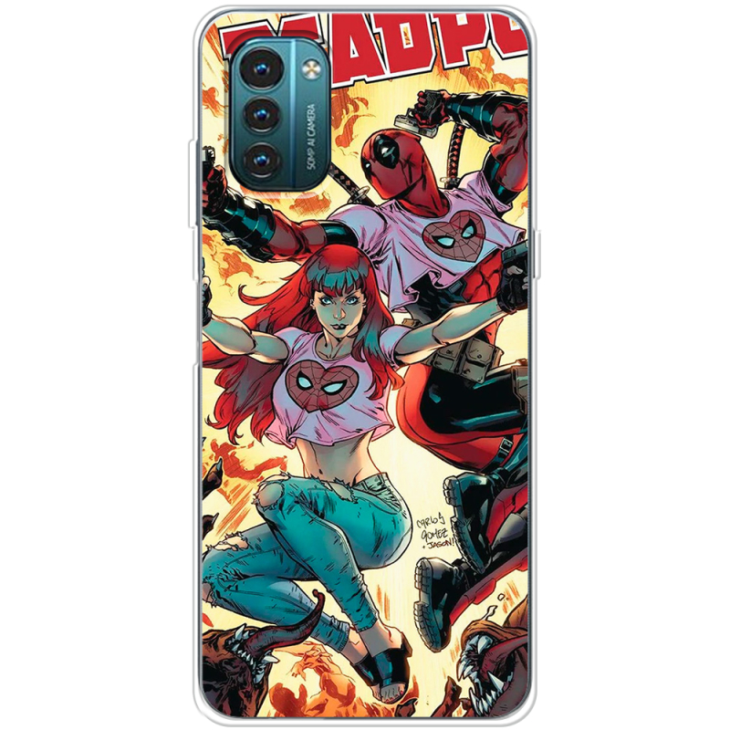 Чехол BoxFace Nokia G21 Deadpool and Mary Jane