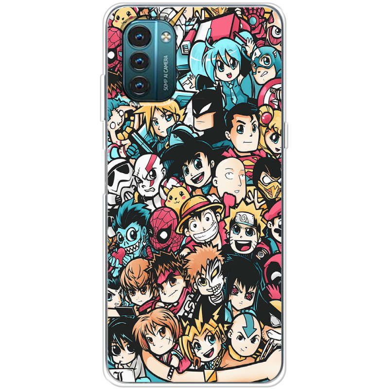 Чехол BoxFace Nokia G21 Anime Stickers