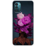 Чехол BoxFace Nokia G21 Exquisite Purple Flowers