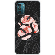 Чехол BoxFace Nokia G21 Snake Rose