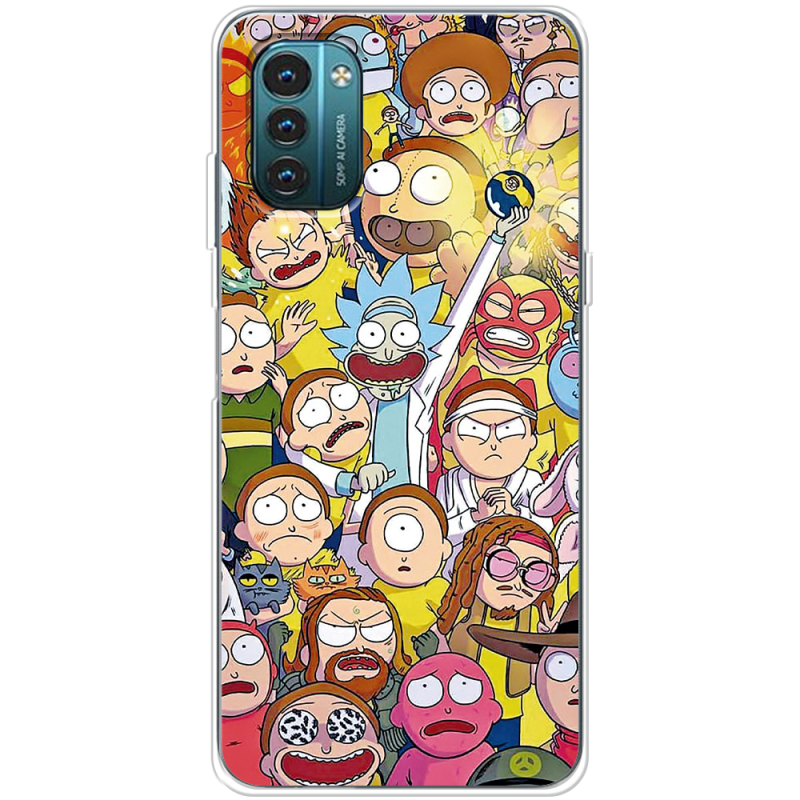 Чехол BoxFace Nokia G21 Rick and Morty