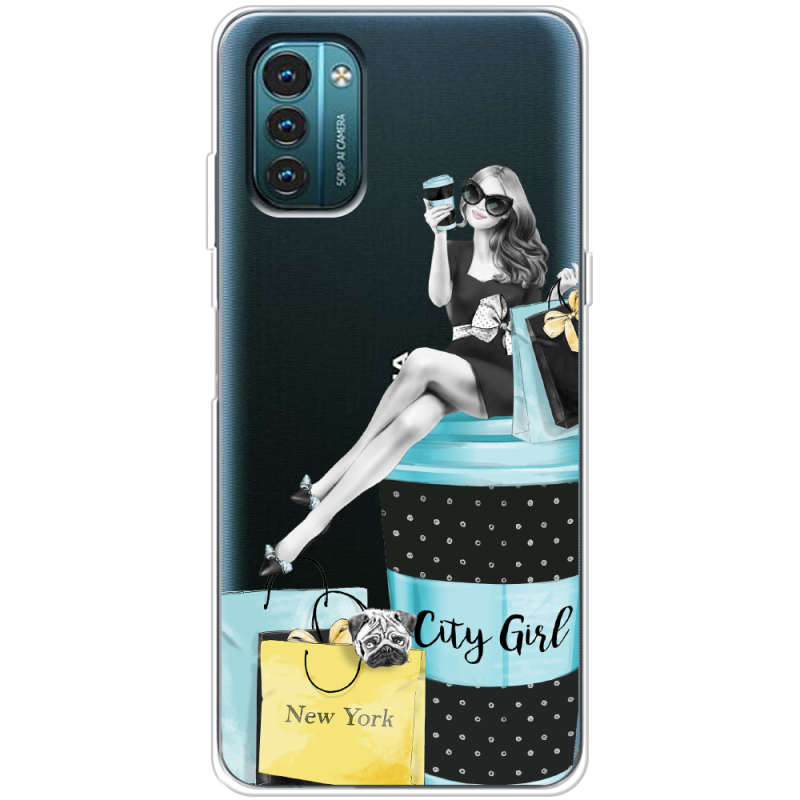 Прозрачный чехол BoxFace Nokia G21 City Girl