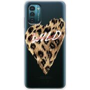 Прозрачный чехол BoxFace Nokia G21 Wild Love