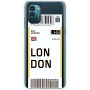 Прозрачный чехол BoxFace Nokia G21 Ticket London