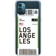 Прозрачный чехол BoxFace Nokia G21 Ticket Los Angeles