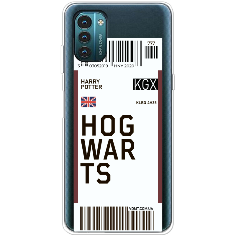 Прозрачный чехол BoxFace Nokia G21 Ticket Hogwarts