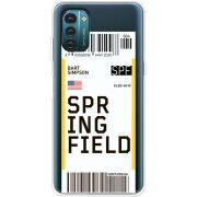 Прозрачный чехол BoxFace Nokia G21 Ticket Springfield