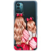 Прозрачный чехол BoxFace Nokia G21 Mouse Girls