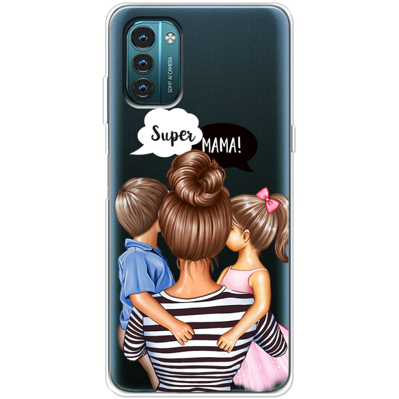 Прозрачный чехол BoxFace Nokia G21 Super Mama