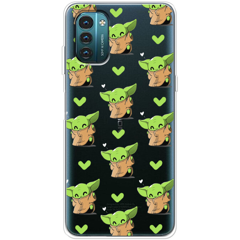 Прозрачный чехол BoxFace Nokia G21 Pattern Baby Yoda