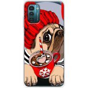 Прозрачный чехол BoxFace Nokia G21 Winter Puggy