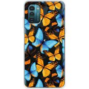 Прозрачный чехол BoxFace Nokia G21 Butterfly Morpho