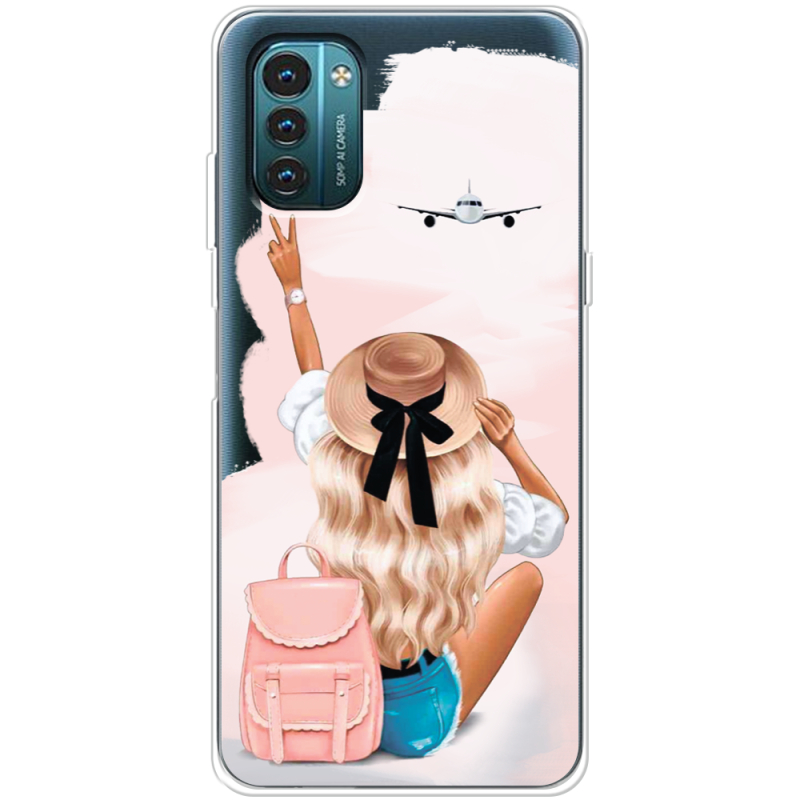 Прозрачный чехол BoxFace Nokia G21 Travel Girl