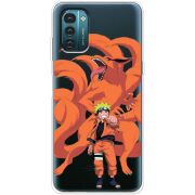 Прозрачный чехол BoxFace Nokia G21 Naruto and Kurama