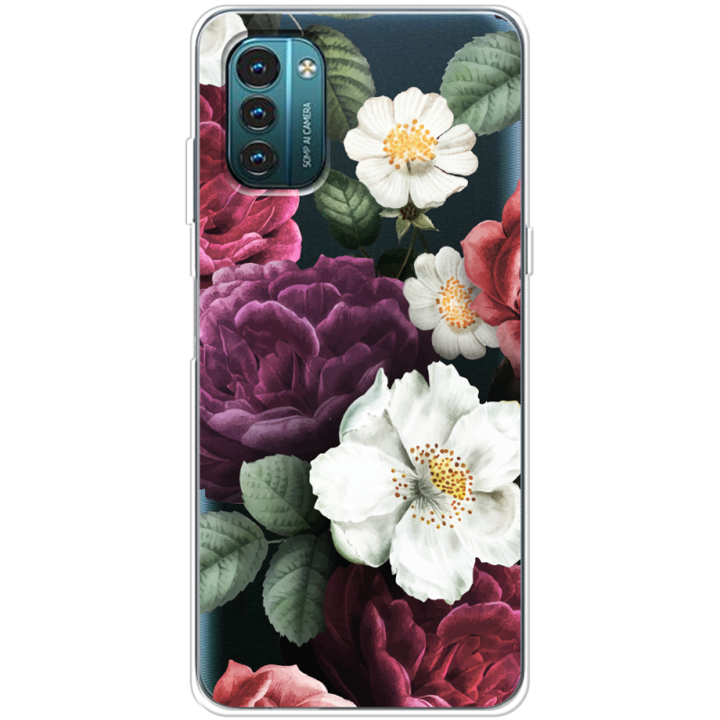 Прозрачный чехол BoxFace Nokia G21 Floral Dark Dreams