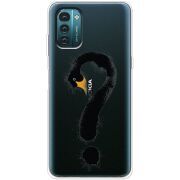 Прозрачный чехол BoxFace Nokia G21 Swan question