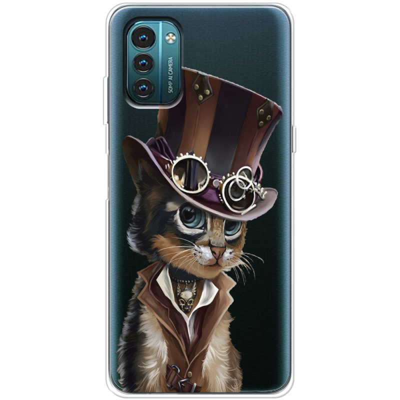 Прозрачный чехол BoxFace Nokia G21 Steampunk Cat