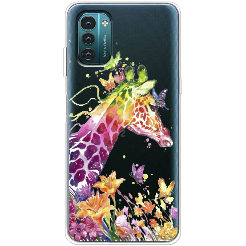 Прозрачный чехол BoxFace Nokia G21 Colorful Giraffe