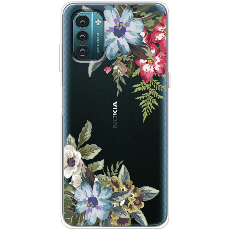 Прозрачный чехол BoxFace Nokia G21 Floral