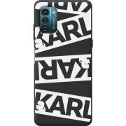 Черный чехол BoxFace Nokia G21 White Karl