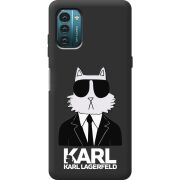 Черный чехол BoxFace Nokia G21 Cat in Black