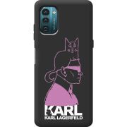 Черный чехол BoxFace Nokia G21 Pink Karl