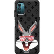 Черный чехол BoxFace Nokia G21 looney bunny