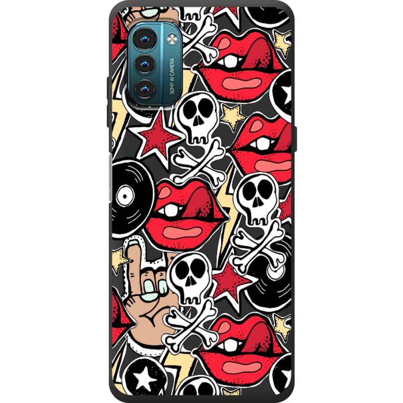 Черный чехол BoxFace Nokia G21 Rock Graffiti