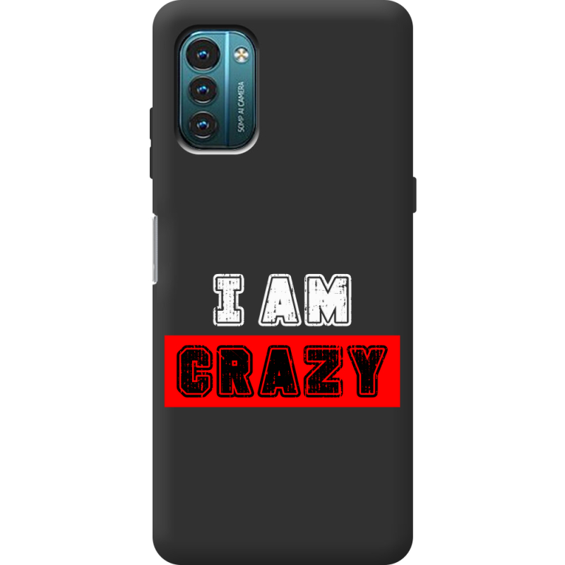 Черный чехол BoxFace Nokia G21 I'm Crazy