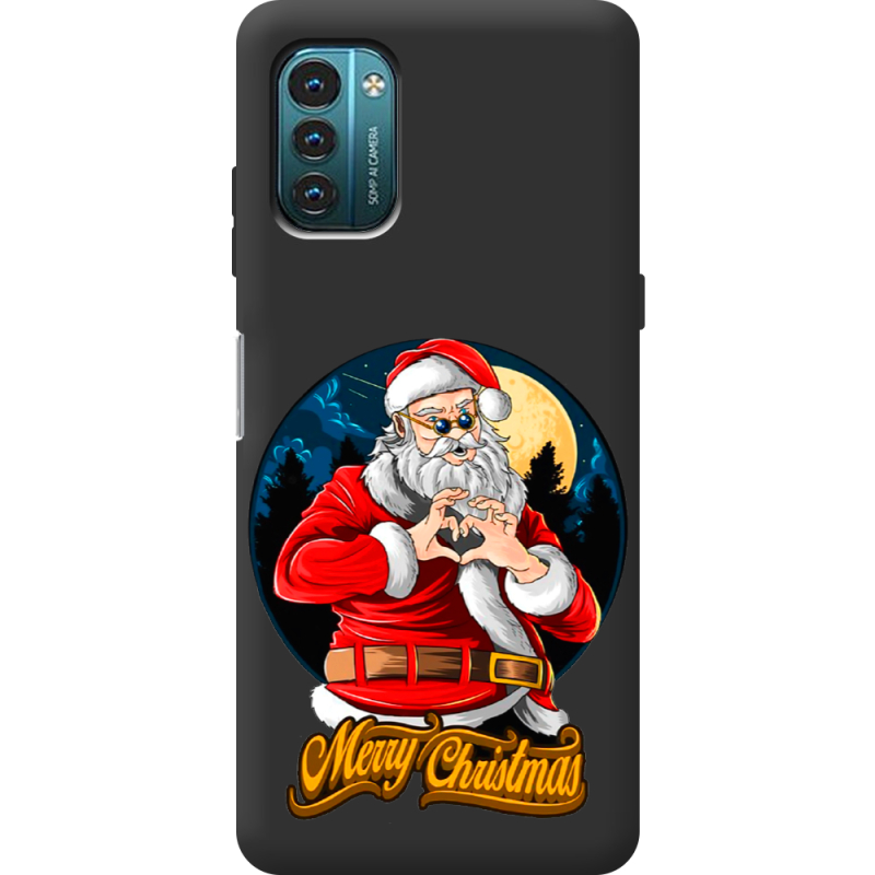 Черный чехол BoxFace Nokia G21 Cool Santa