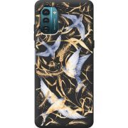 Черный чехол BoxFace Nokia G21 Ластівки