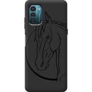 Черный чехол BoxFace Nokia G21 Horse