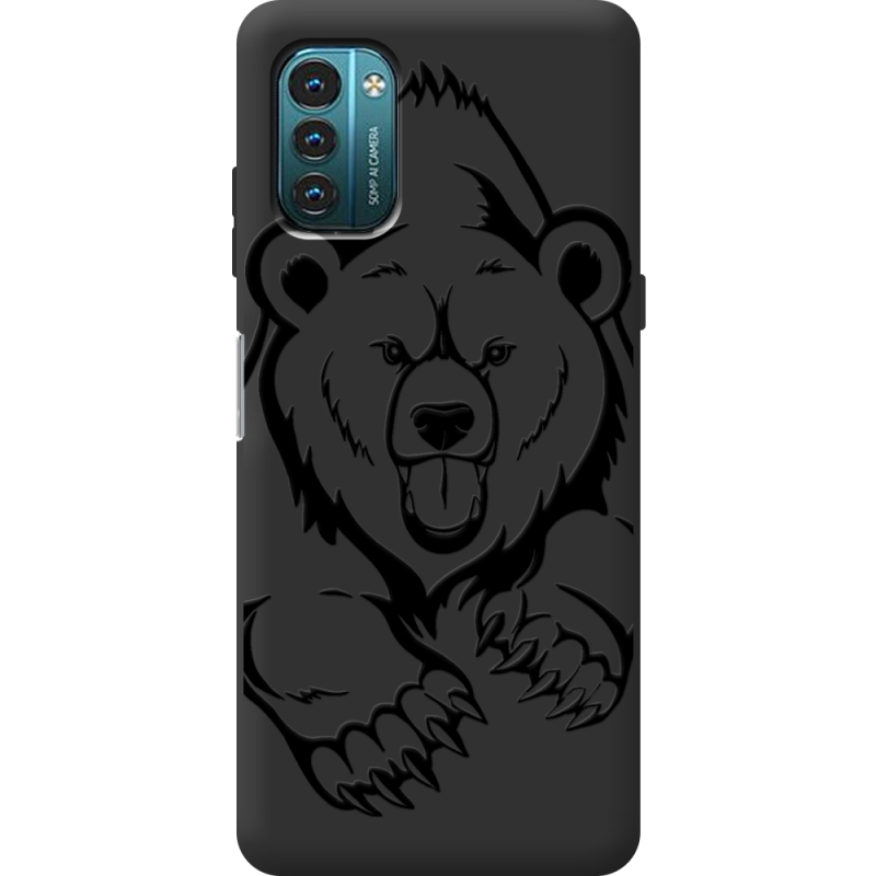 Черный чехол BoxFace Nokia G21 Grizzly Bear