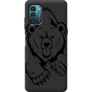 Черный чехол BoxFace Nokia G21 Grizzly Bear