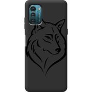 Черный чехол BoxFace Nokia G21 Wolf